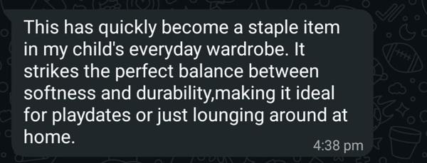 Rajaneesh's WhatsApp message