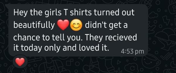 Tena's WhatsApp message