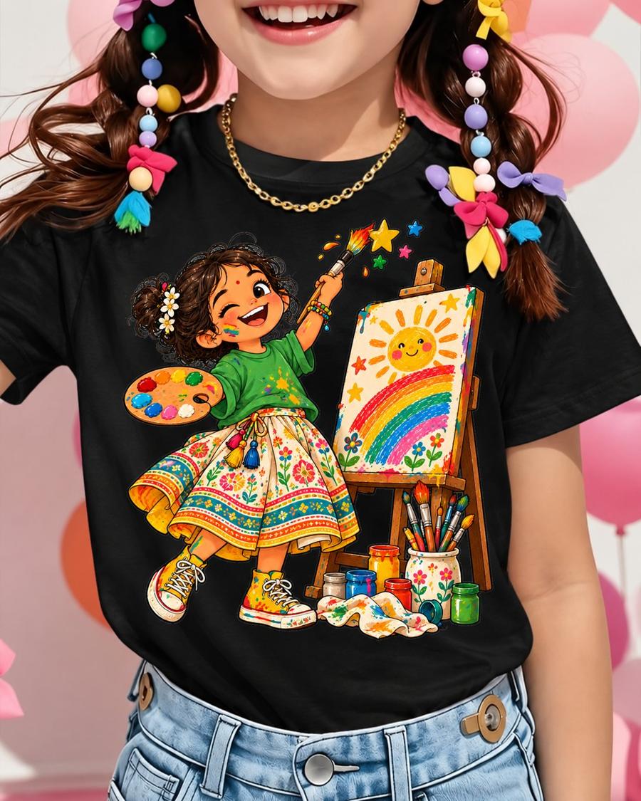 Little Artist Tee tee, worn