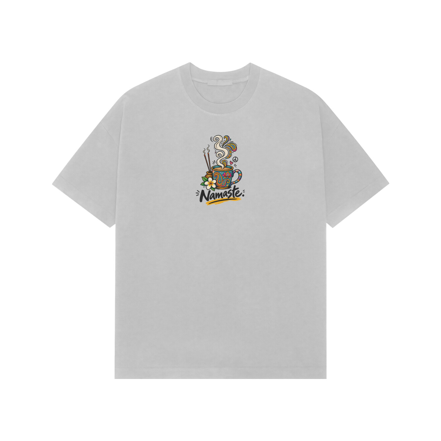 Namaste Tee — Ash Grey