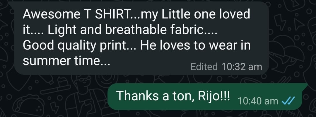 Rijo's WhatsApp message
