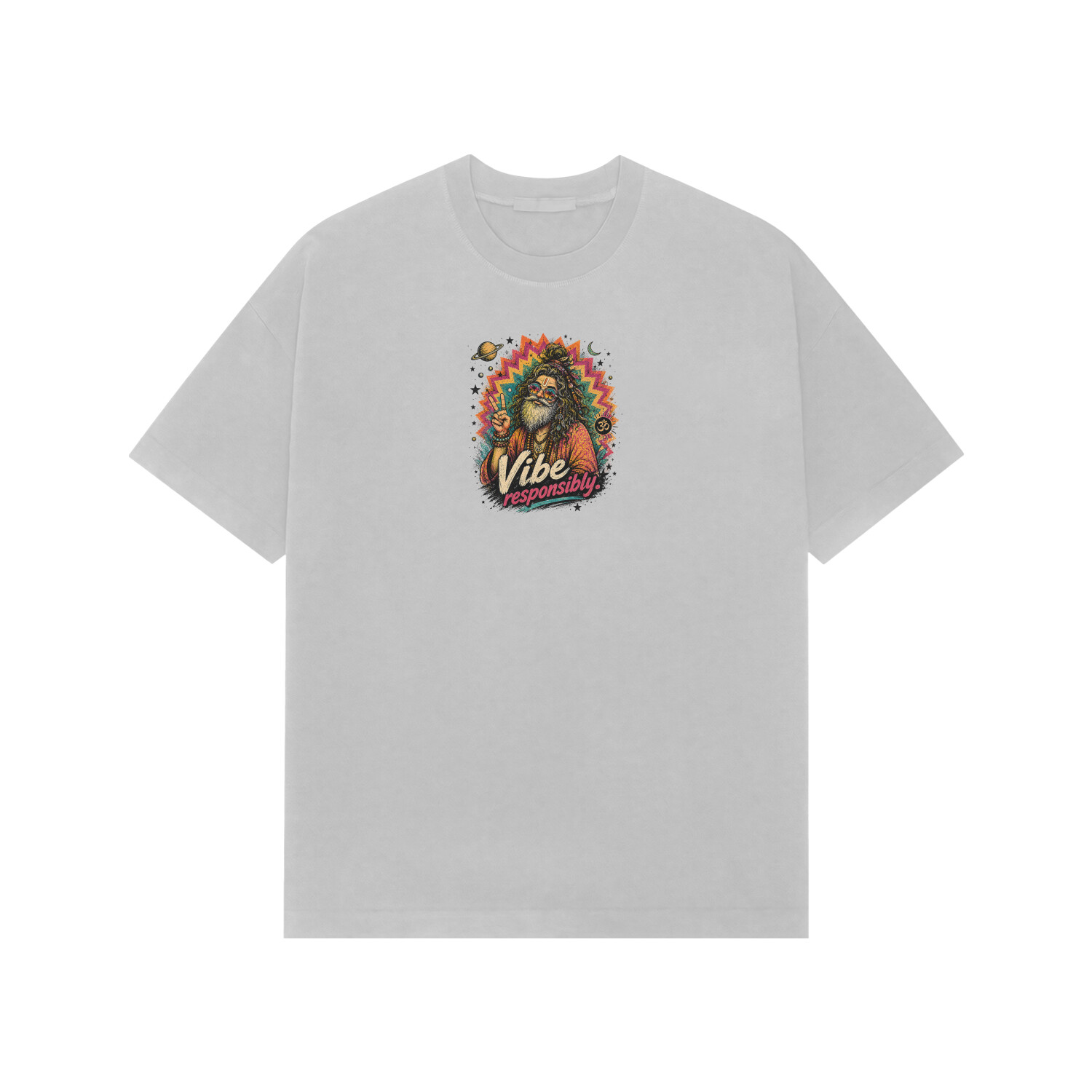 Vibe Responsibly Tee — Ash Grey