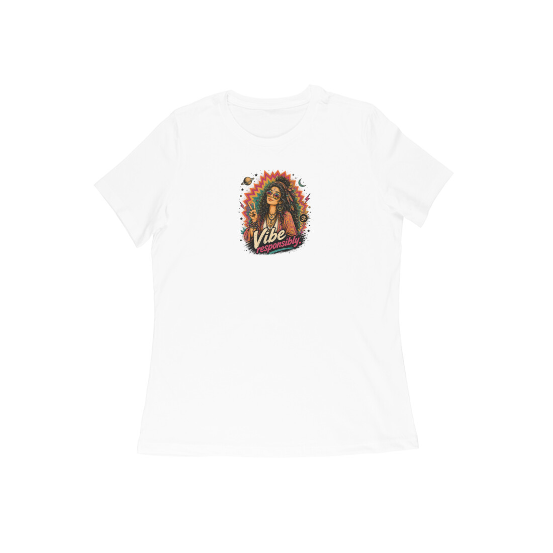 Vibe Responsibly Tee — White