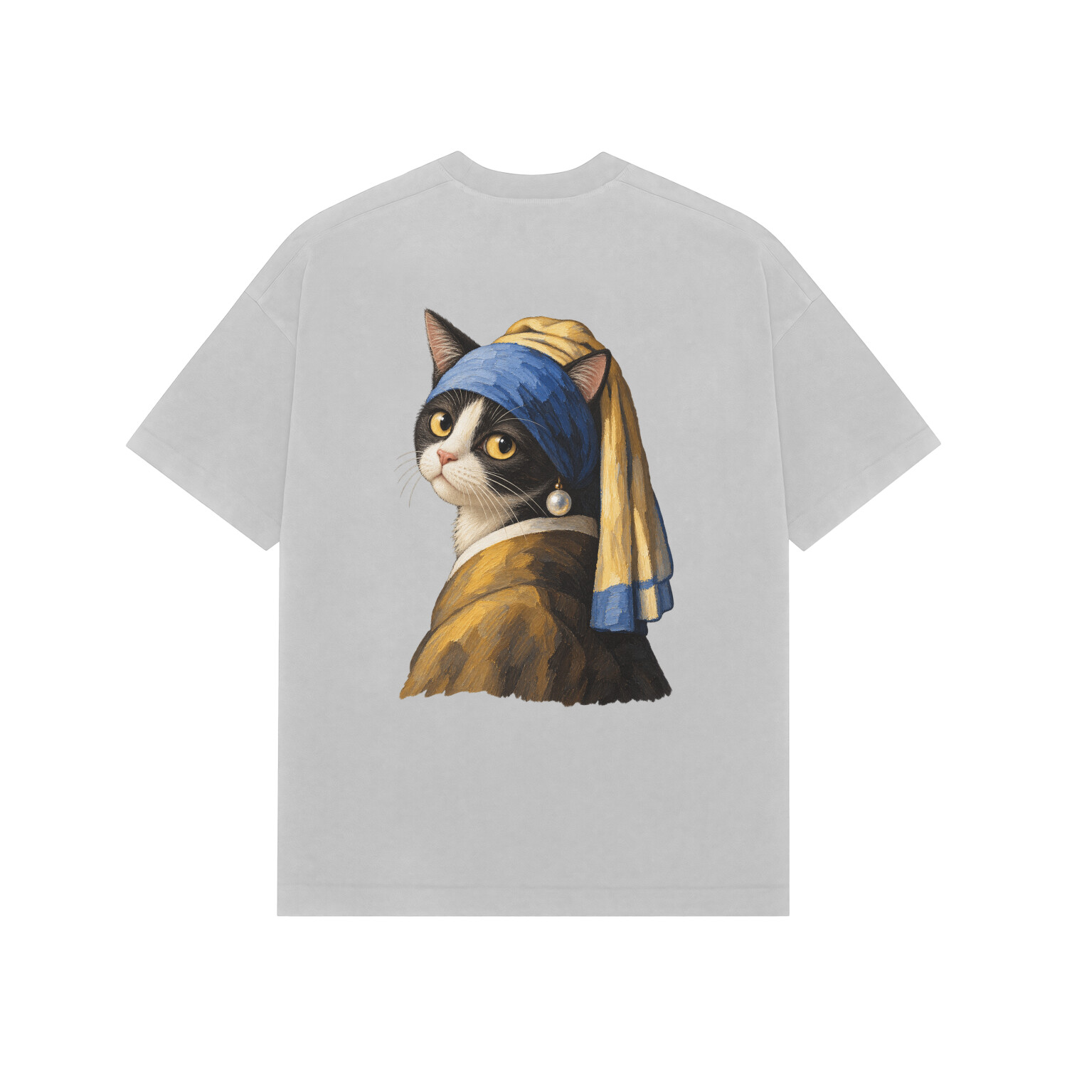 The Purrl Earring Tee — Ash Grey