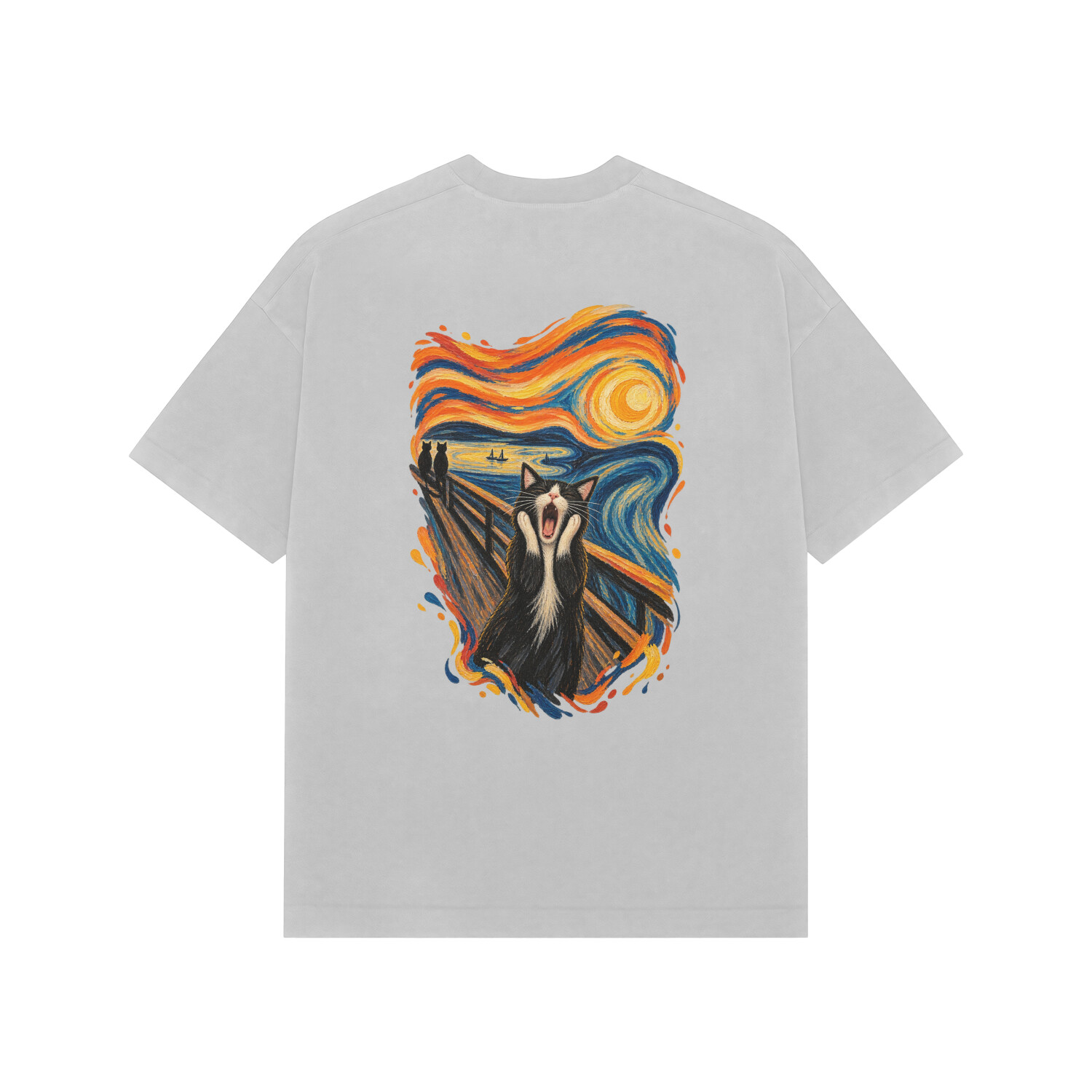 The Meowscream Tee — Ash Grey