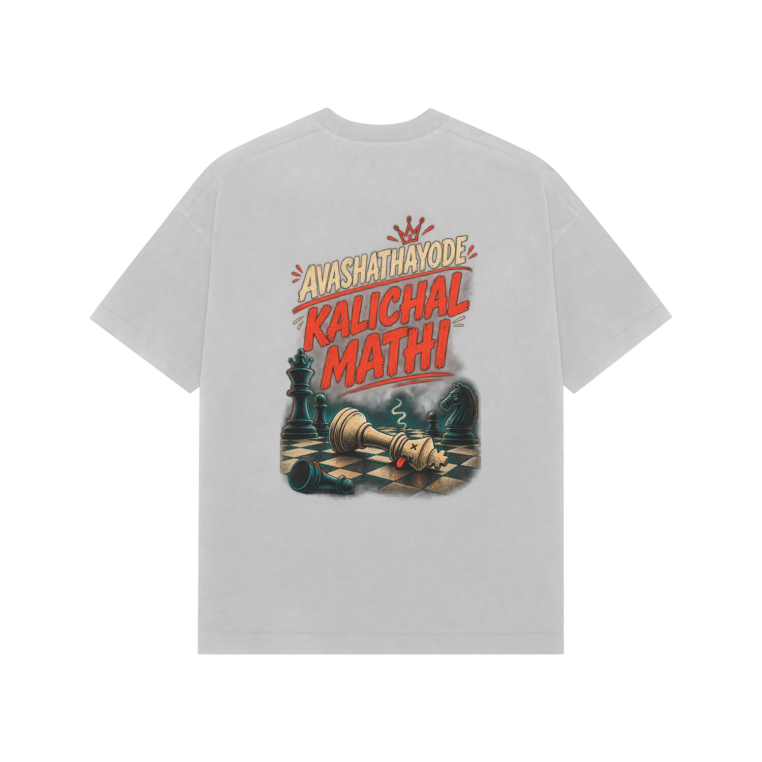 Avashathayode Kalichal Mathi Tee — Ash Grey