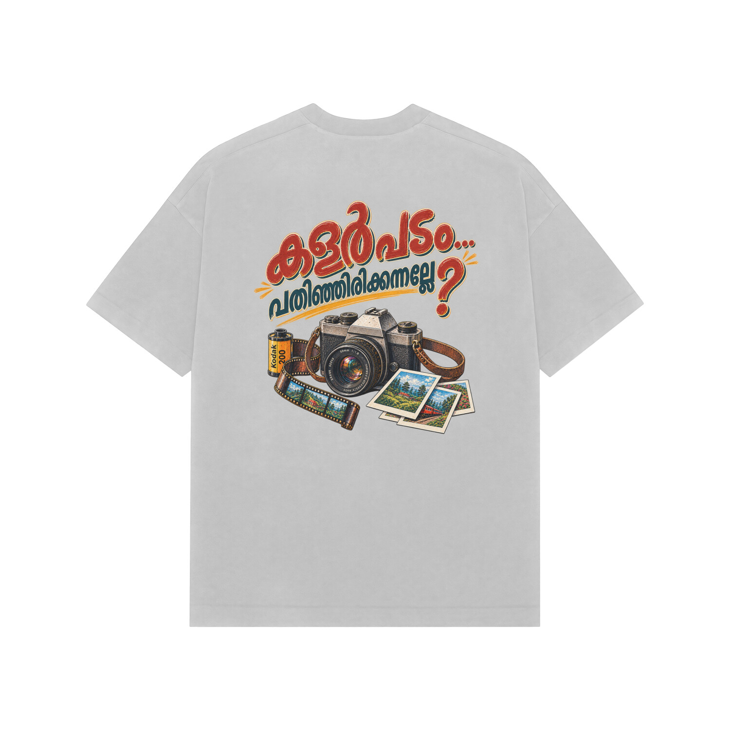 Colour Padam (Malayalam) Tee — Ash Grey