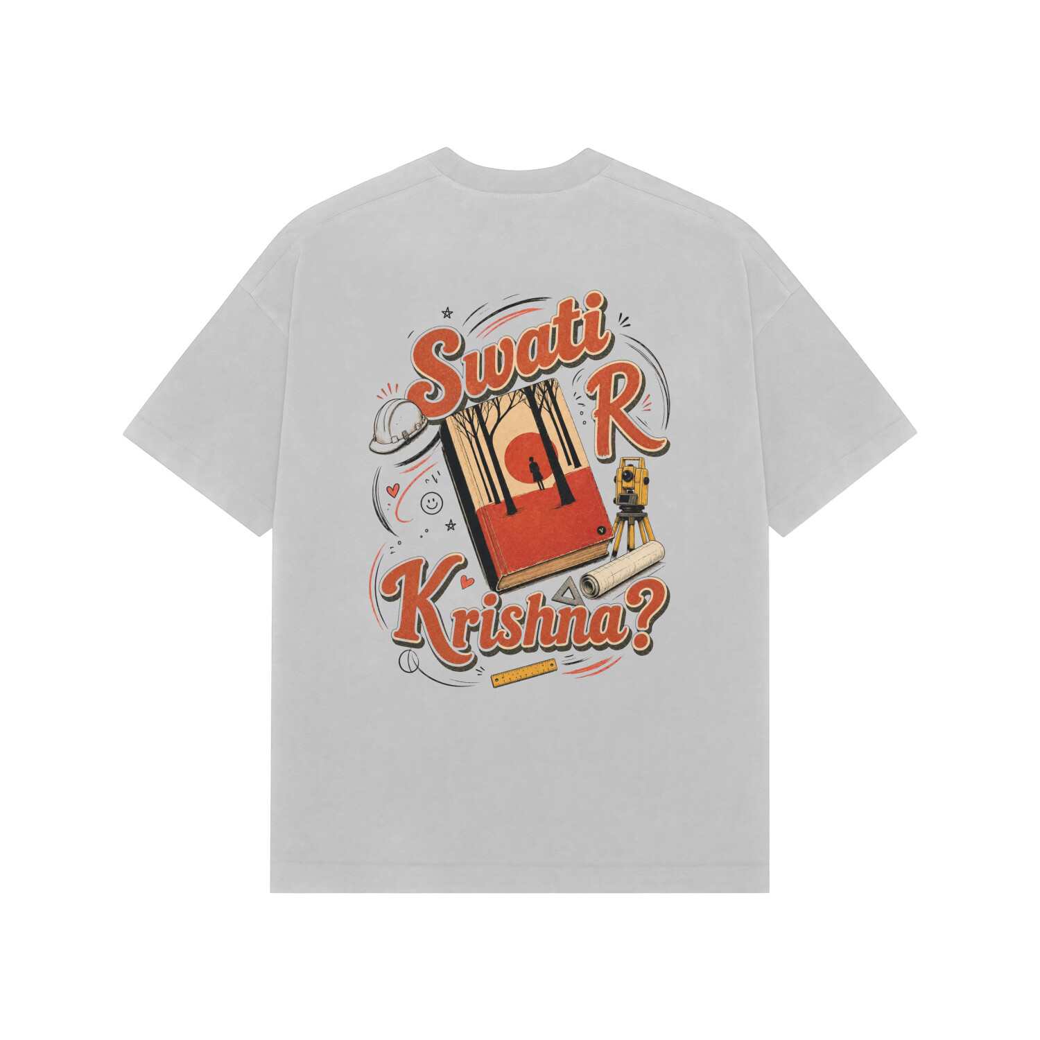 Swati R? Tee — Ash Grey