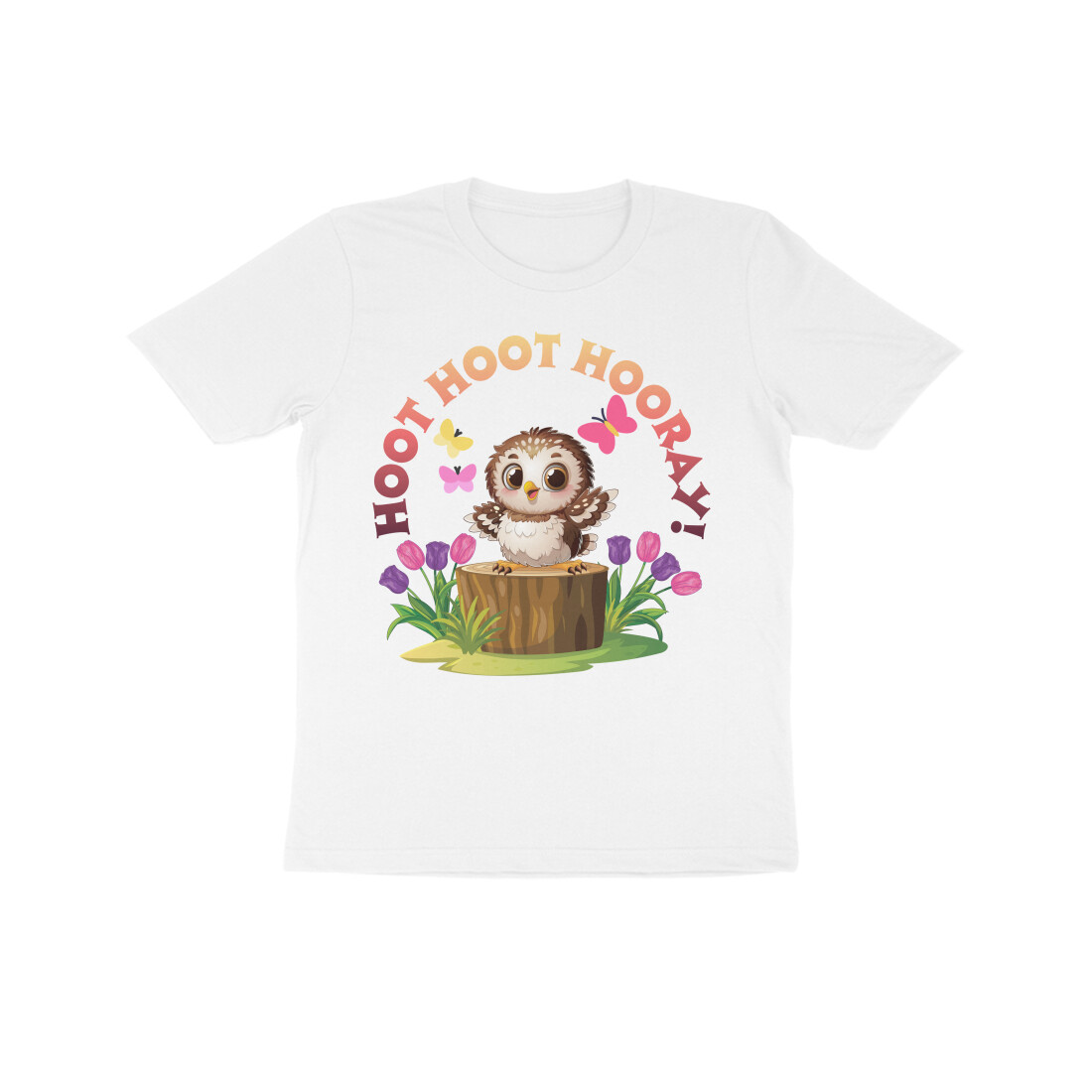 Hoot Hoot Tee — White