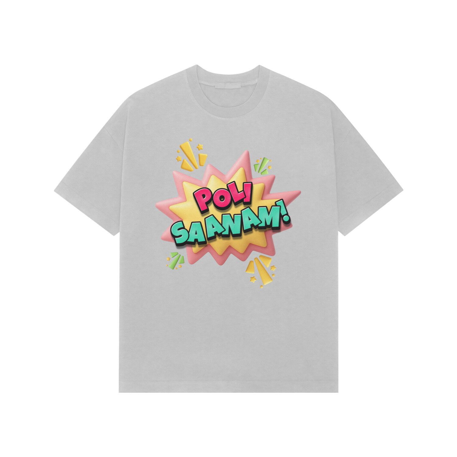 Sadha Poli Tee — Ash Grey