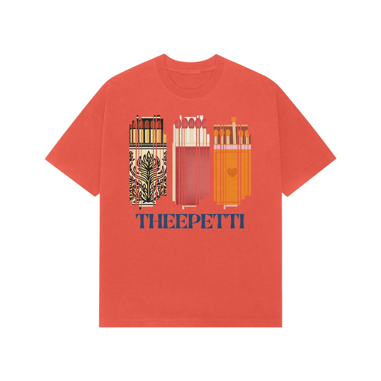 Theepetti Spark Tee — Brick Red