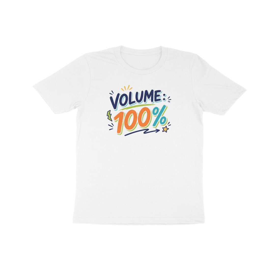 Volume 100 Tee — White